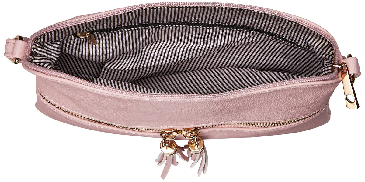 DELUXITY Lightweight Medium Crossbody Bag with Tassel