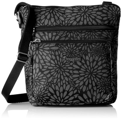 Baggallini Pocket Crossbody Bags for Women 8x8 Small Lightweight Durable Water-resistant Travel Purse W/Rfid