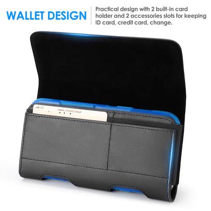 Mopaclle Phone Holster for iPhone 17 Pro Max, 17 Air, iPhone 16 Pro Max,15 Pro Max 15 Plus,14 Pro Max 13 Pro Max, 12 Pro Max,Premium Cell Phone Belt Holder for Men with Belt Clip ID Card Holder Pouch