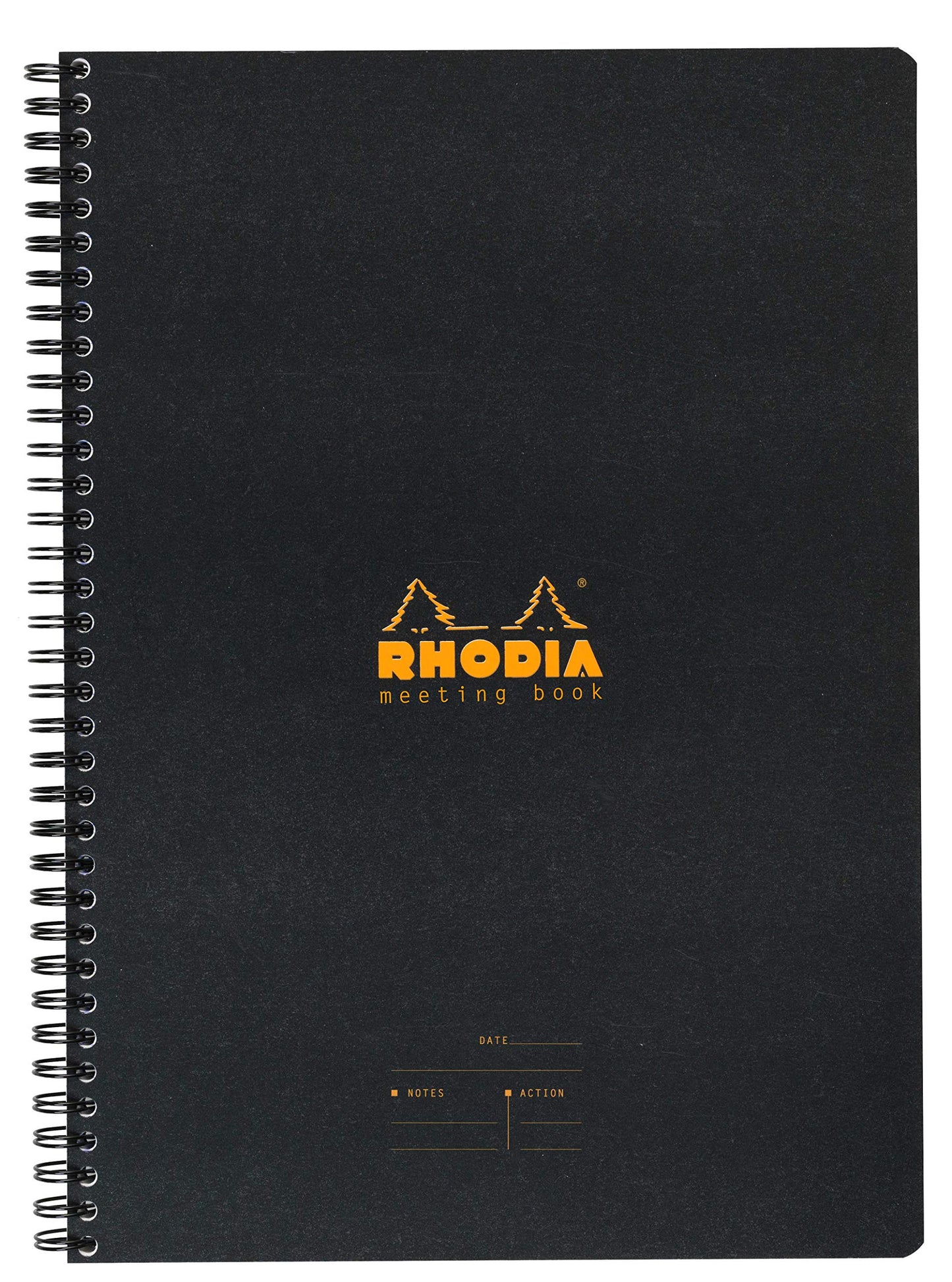 Rhodia Efficient Meeting Notebook, Black 8.25" x 6.25"