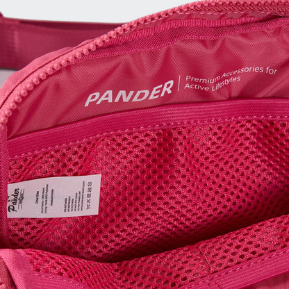 Pander Two Way Zipper Fanny Pack Nylon Everywhere Belt Bag for Women, Water Repellent Waist Packs, Crossbody Bags with Adjustable Strap (Black).