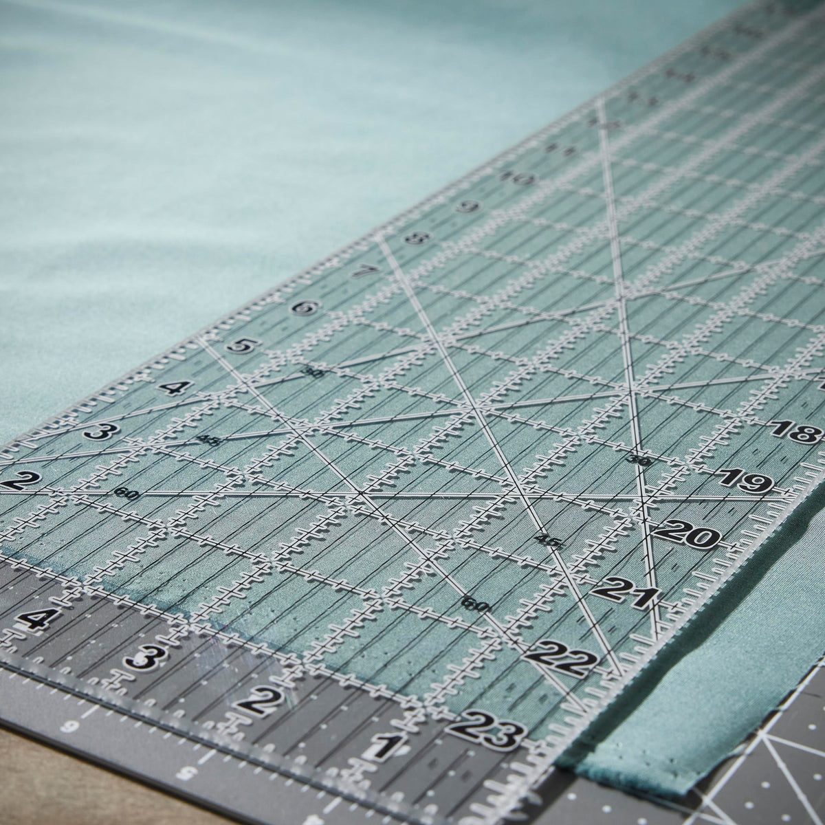 Fiskars Sewing Ruler (6"x 24") - Sewing and Quilting Ruler with Gridlines - Arts and Craft Supplies - Clear/Black