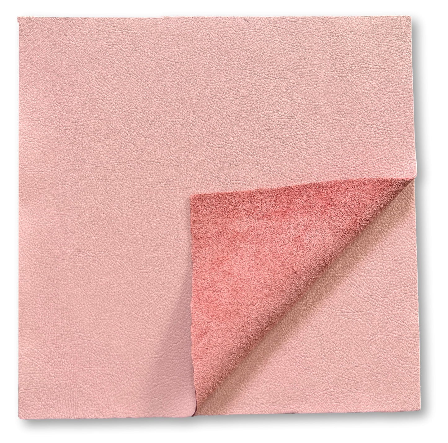 Natural Grain Cow Leathers: 12'' x 12'' Pre-Cut Leather Pieces (Pink, 1 Piece)