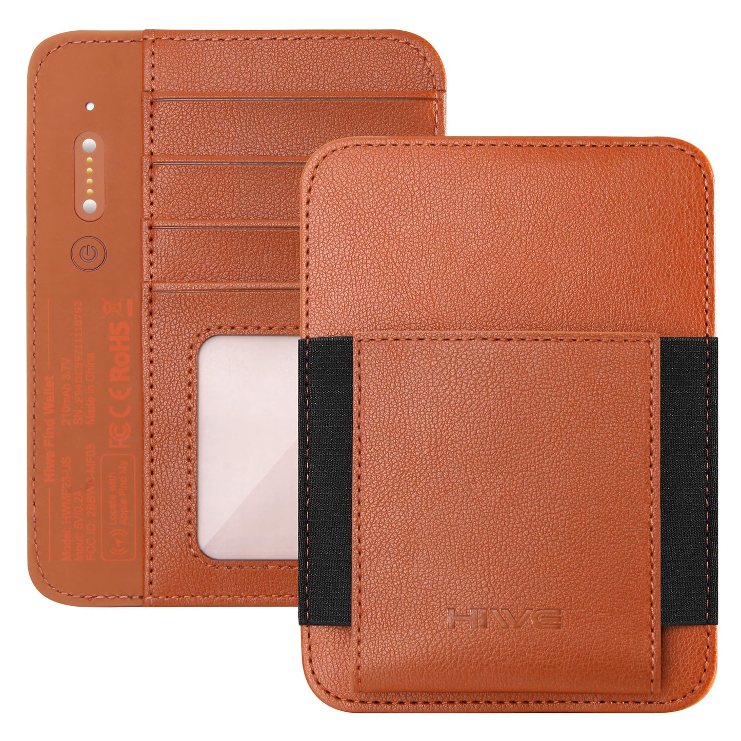 Passport Holder with Find My, RFID Leather Minimalist for Travel, Fit 4 Cards & 2 Passport