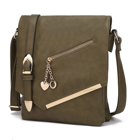 MKF Collection Crossbody Bags for Women, Sling bag Vegan Leather Shoulder bag Ladies Small Purse Handbag by Mia K