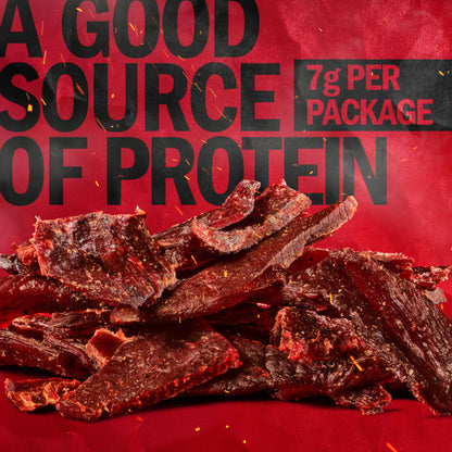 Jack Link's Beef Jerky, Original, Multipack Bags - Flavorful Meat Snacks for Lunches, Ready to Eat Protein Snacks, Individual Packs - 7g of Protein, Made with 100% Beef - 0.625 oz (Pack of 20)
