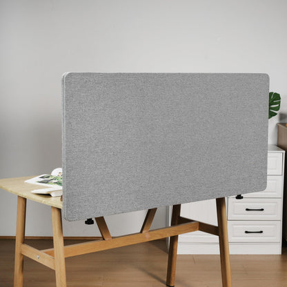 Desk Privacy Panel 24" x 48" Table Privacy Panel Acoustic Partition Noise Visual Isolate Table Divider Panel with Clamp for Student Study Reception Area Office Library(24" x 48")