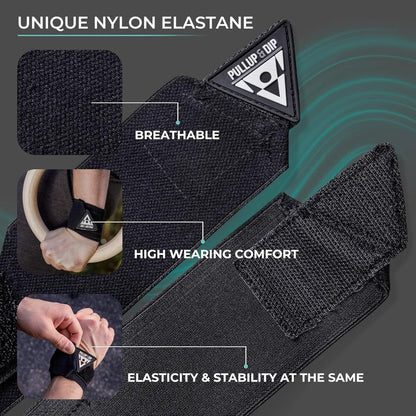 Wrist Wraps for Weightlifting & Strength Training - Professional Support for Men & Women | Stabilizing, Protective Design