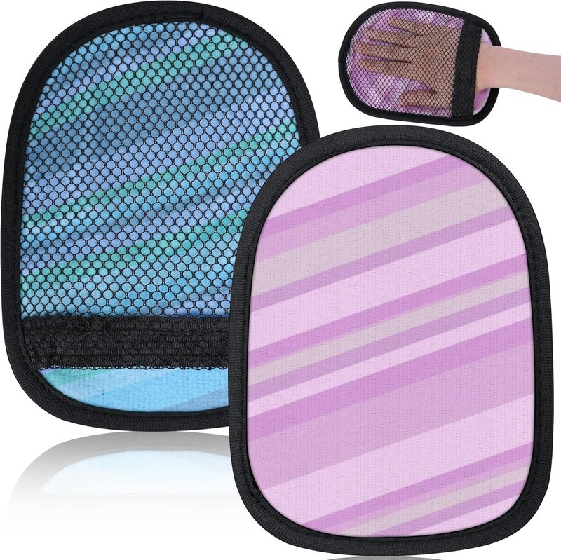 Sand Wipe Off Mitts - 2 Pcs Stripe Beach Sand Remover Cleaner | Perfect for Outdoor Activities & Travel