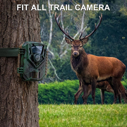KJK 5 Pack Trail Camera Straps with Buckles, Heavy Duty Hunting Equipment for Hunters to Mount Game Cameras