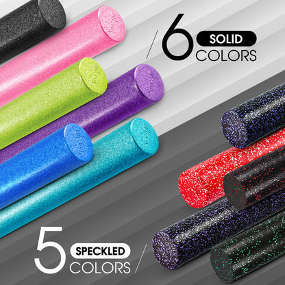 Yes4All High-Density EPP Round Back Roller Foam, Exercise Foam Roller for Yoga, Pilates & Stretching - 12, 18, 24, 36 inch
