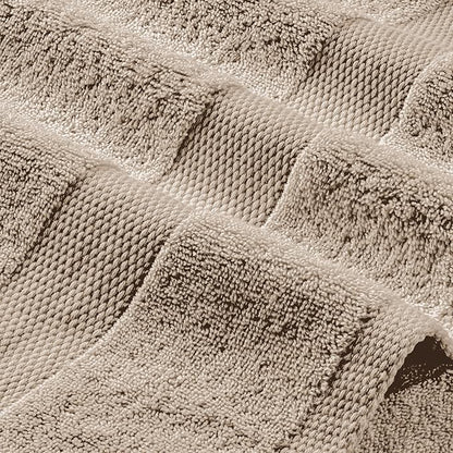 White Classic Taupe Hand Towels