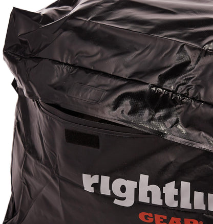 Rightline Gear Ace 2 Weatherproof Rooftop Cargo Carrier for Top of Vehicle, Attaches With or Without Roof Rack, 15 Cubic Feet, Black