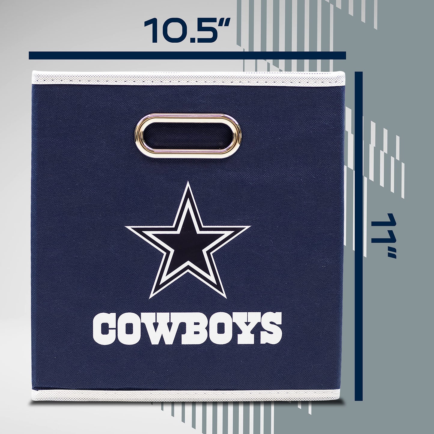 Franklin Sports NFL Dallas Cowboys Collapsible Storage Bin