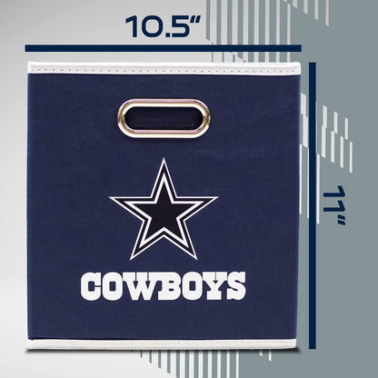 Franklin Sports NFL Dallas Cowboys Collapsible Storage Bin