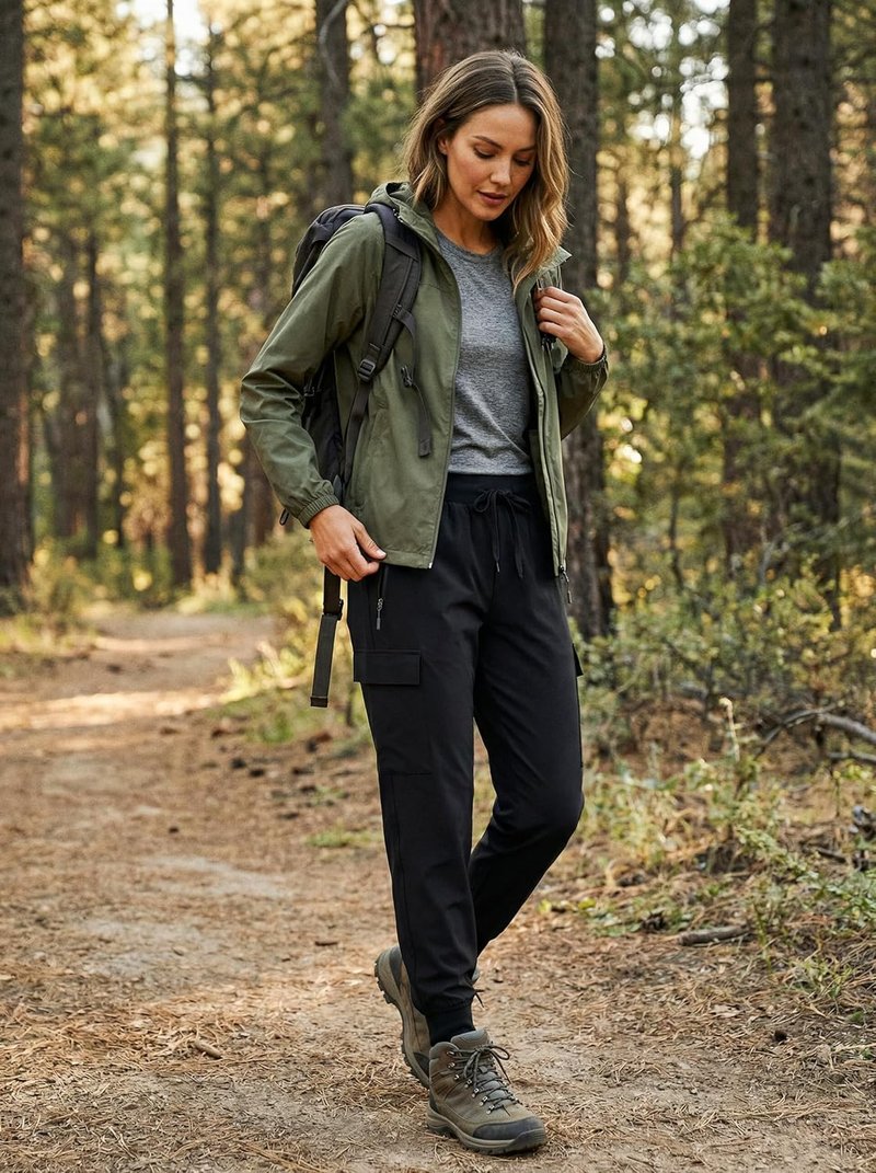 Libin Women's Cargo Joggers - Lightweight Quick-Dry Hiking Pants for Casual Travel | Athletic Fit
