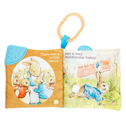 KIDS PREFERRED Peter Rabbit Soft Book with toy, Teether and Crinkle, 5 Inches