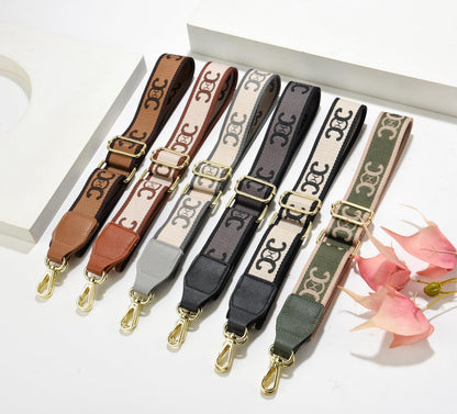 LEMEDE Purse Strap Wide Replacement Crossbody Bag Straps, 1.5" Canvas Handbag Shoulder Strap, Adjustable Tote Belt（Gold Hardware
