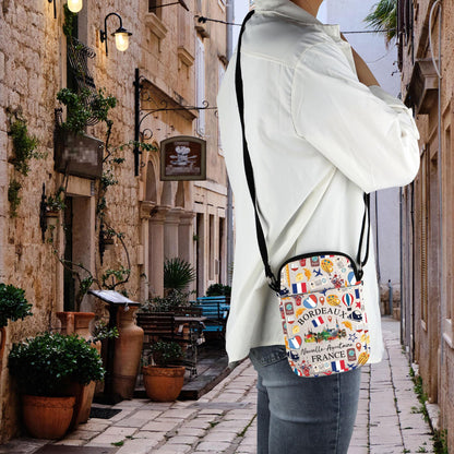 Bordeaux France Travel Shoulder Bag France City Bordeaux Souvenir French Travel Crarry On Bag European City Gift (BORDEAUX)