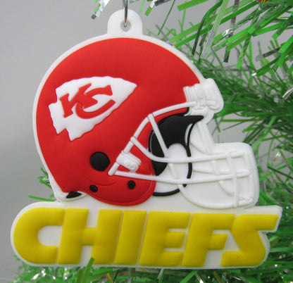 Arrowhead Patrick Mahomes Football Team 6 Piece Christmas Ornament Set (Unique Shatterproof Design)