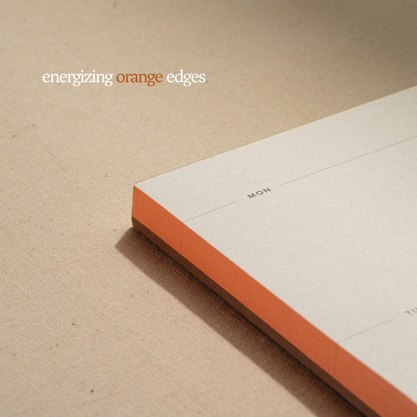 Weekly To-Do List Notepad – Desk Pad for Work and Study, Orange, 11.7x8.3 Inches