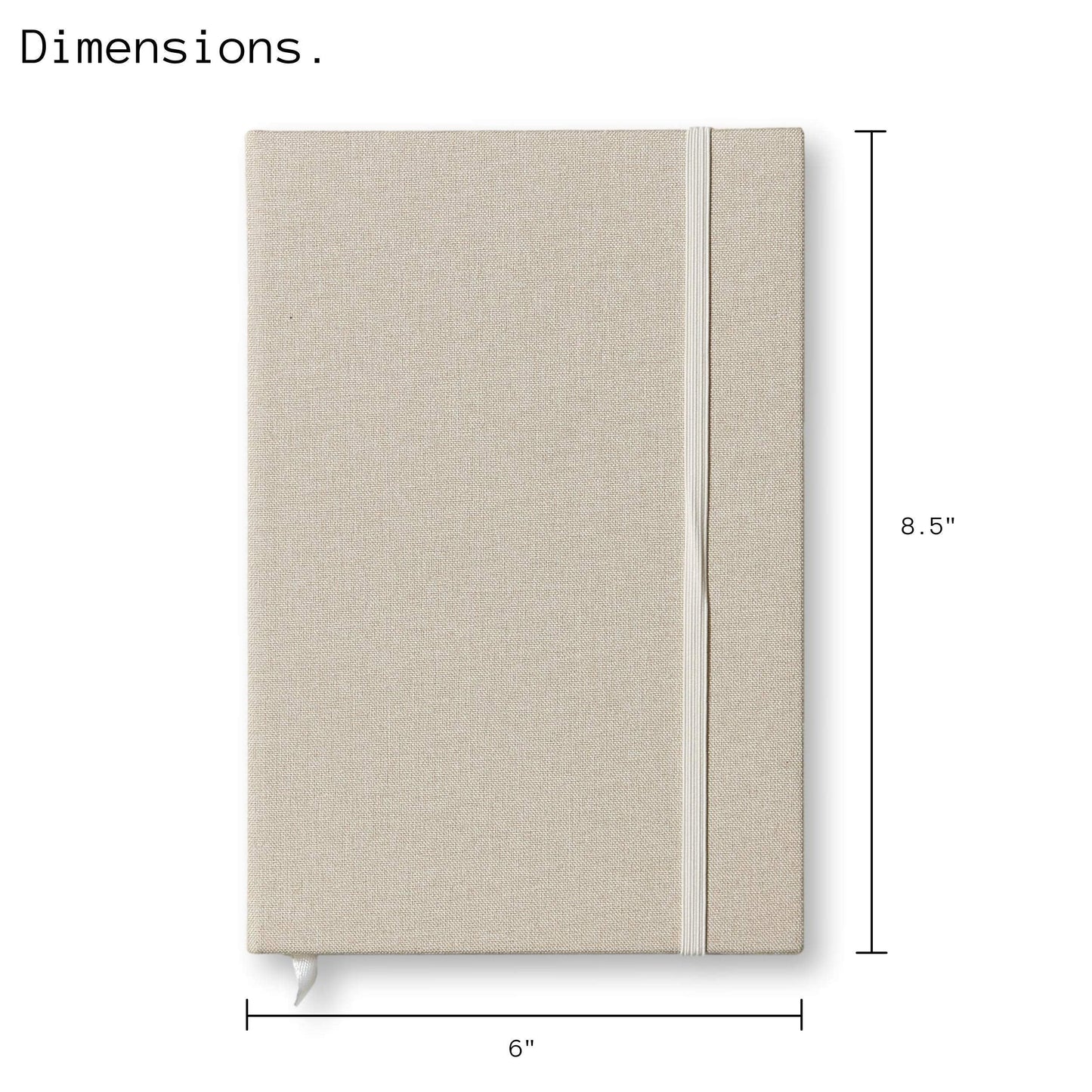 Portage Blank Hardcover Aesthetic Notebook Writing Journal – Bleed-Proof Paper Notepad for Journaling, High GSM, A5 Notebook, Cream Pages - Oatmeal, 6 x 8.5 Inches, 224 Pages