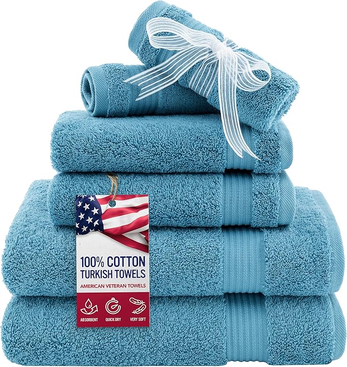 American Veteran Towel, 6 Piece Towel Set