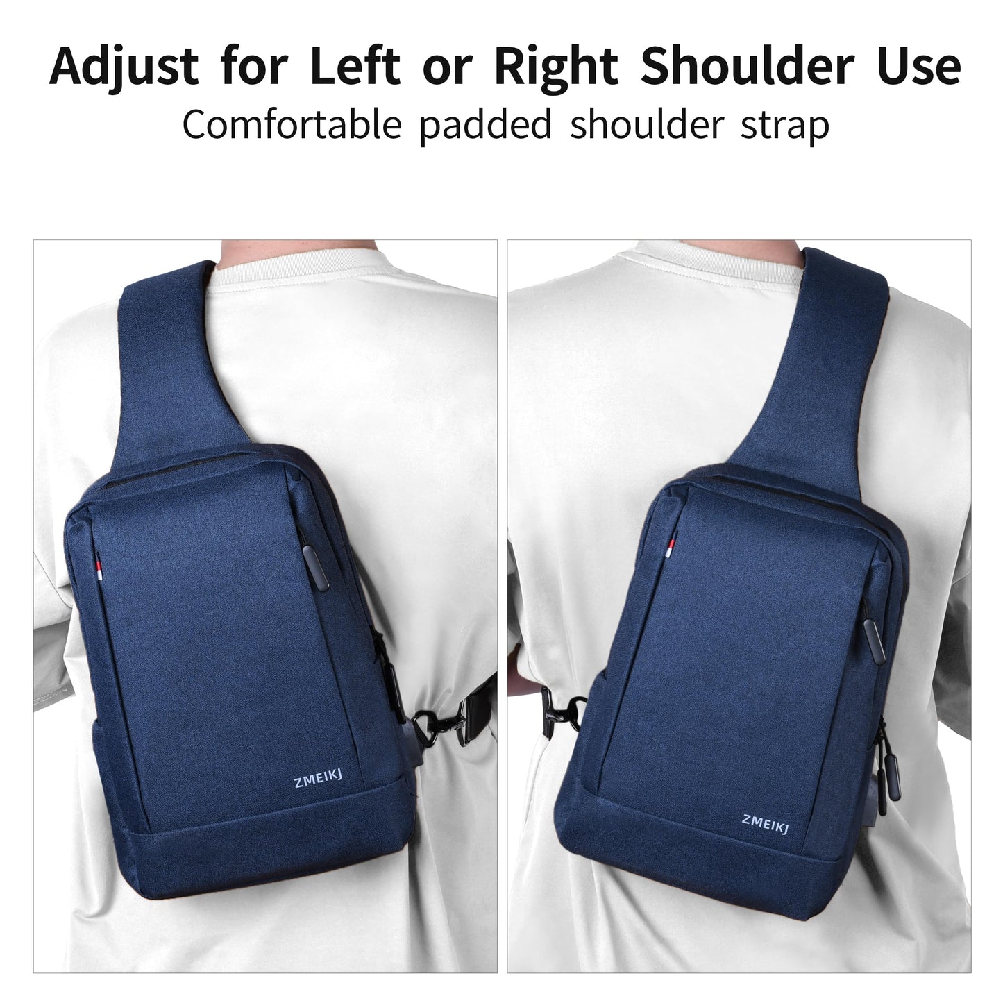 ZMEIKJ 9-11 Inch iPad Bag Tablet Sleeve Satchel Messenger Sling Shoulder Strap Carrying Case for Fire Laptop Kindle or Others