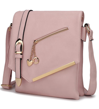 MKF Collection Crossbody Bags for Women, Sling bag Vegan Leather Shoulder bag Ladies Small Purse Handbag by Mia K