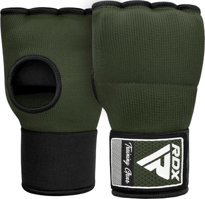RDX Gel Boxing Hand Wraps Inner Gloves Men Women, Quick 100cm Long Wrist Straps, Elasticated Padded Fist Under Mitts Protection, Muay Thai MMA Kickboxing Martial Arts