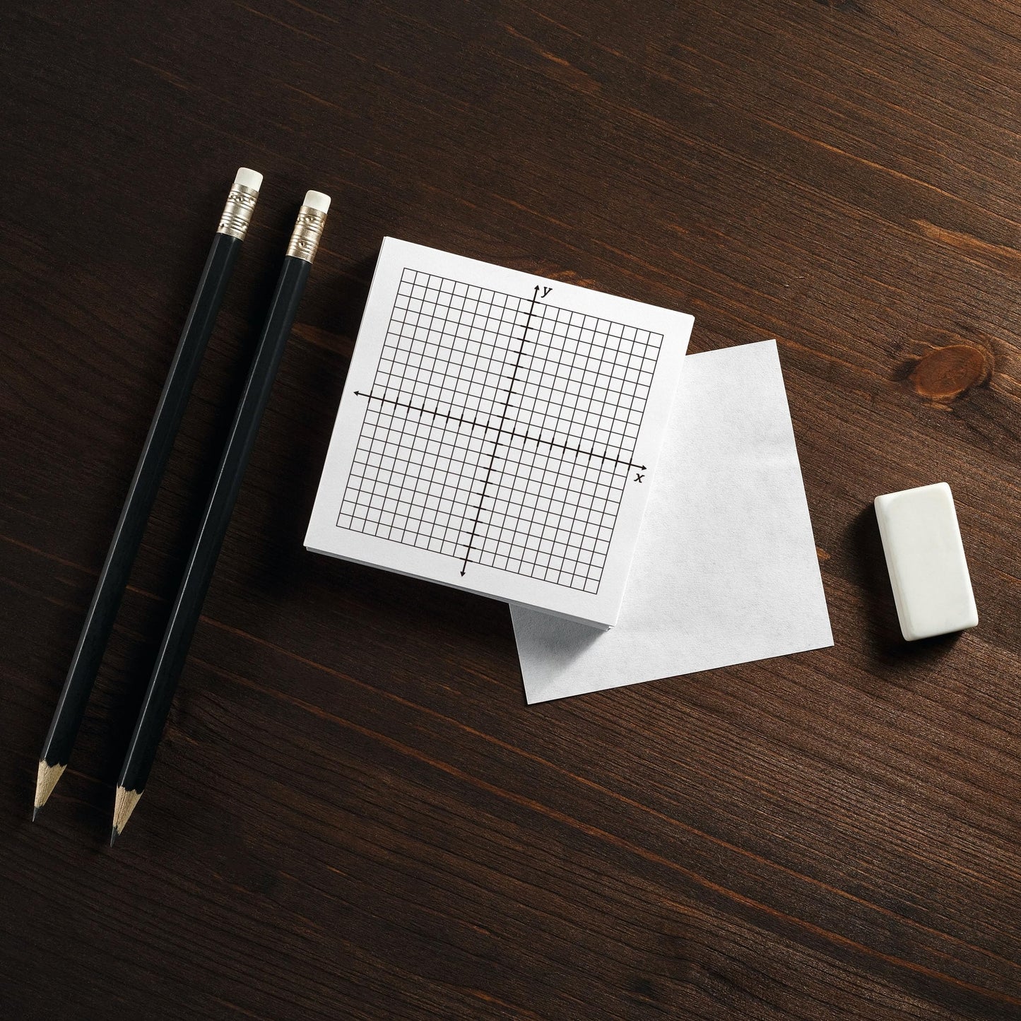 VELATYVIO 8PCS Graph Paper Sticky Notes 800 Sheets Self Adhesive Mini X Y Axis Coordinate Plane Post It 20 X 20 Four Quadrant Grid Pad for School Office Supplies 3 X 3 Inch