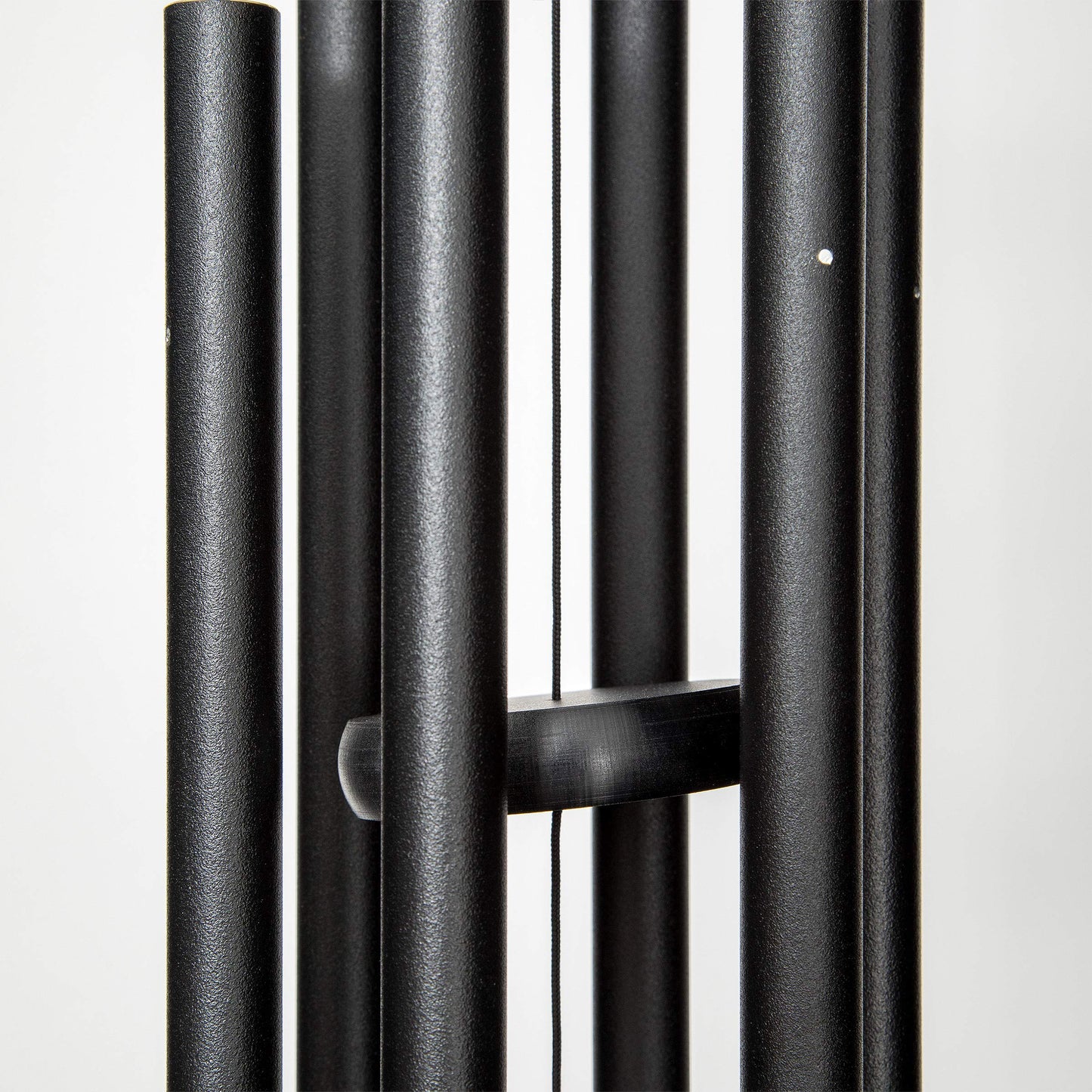 Corinthian Bells 30 Inch Black Wind Chimes for Outside, Modern Metal Outdoor Wind Chime for Patio Decor, Made in USA