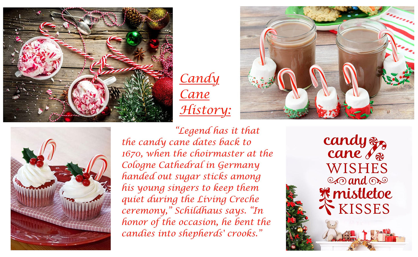 LA Signature Mini Candy Canes with Real Peppermint, Red & White, 500 Count (Pack of 1)