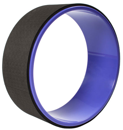 Fitvids Yoga Wheel for Stretching Yoga Prop Wheel, Comfortable Support for Poses and Backbends, Purple