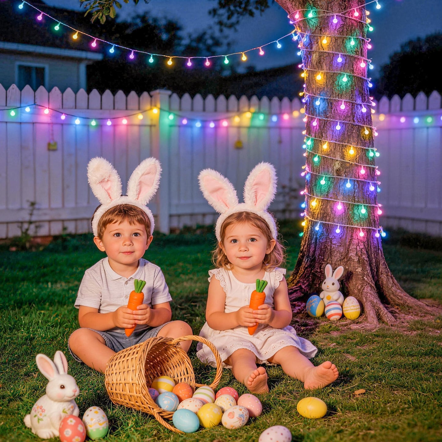 JMEXSUSS 100 LED Connectable Easter Lights String Indoor, 33 ft Globe String Lights Plug in with Remote, 8 Modes Timer Pastel Christmas Light Outdoor for Bedroom Tree Room Party Easter Decoration