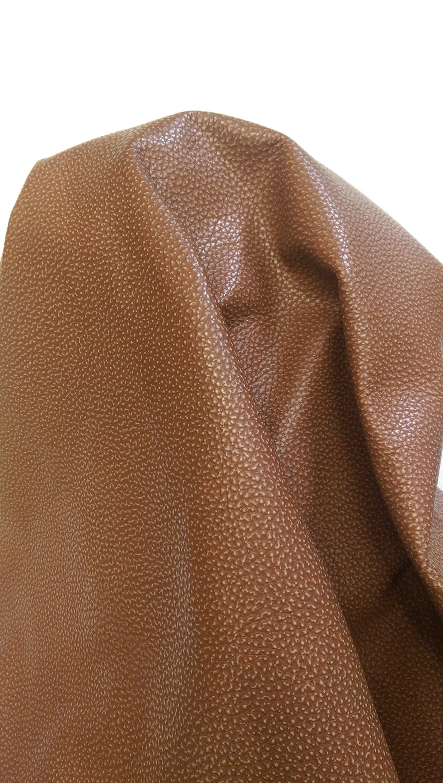 Cognac Brown Tracker 20"x 30" Cutting 2.5 oz Two Tone Soft Upholstery Chap Cowhide Genuine Leather Hide Skin NAT Leathers (20"x30")