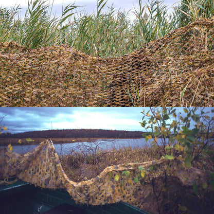 Yeacool Large Camo Netting for Hunting Blind Burlap Camouflage Netting for Party Decor Outdoor Camping Deer Duck Tree Stand Car Cover Off-Road Adventures (Digital Desert Camo, 65.6ftx4.9ft, 20m*1.5m)