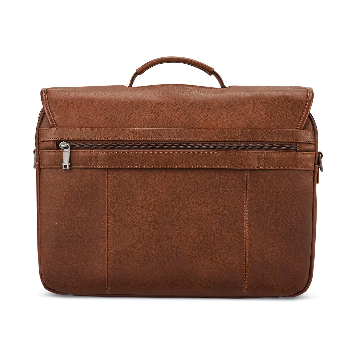 Samsonite Classic Leather Flapover, Cognac , One Size