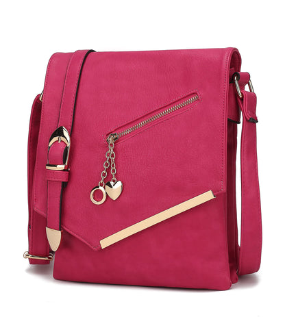 MKF Collection Crossbody Bags for Women, Sling bag Vegan Leather Shoulder bag Ladies Small Purse Handbag by Mia K