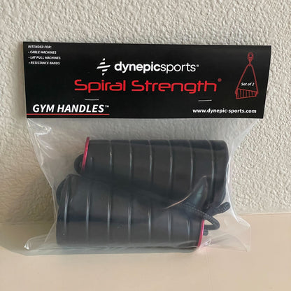 Dynepic Sports Spiral Strength Gym Handles (Set of 2)