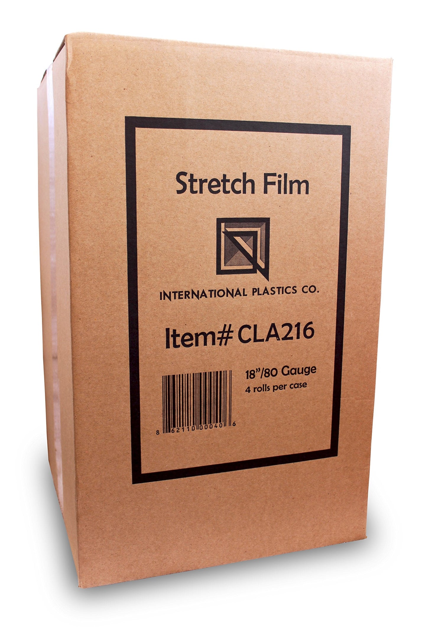 International Plastics Co. 18" Stretch Film/Wrap 1500 feet 7 Layers 80 Gauge Industrial Strength up to 800% Stretch 20 Microns Clear Durable Adhering Packing Moving Heavy Duty Shrink Film Box of 4