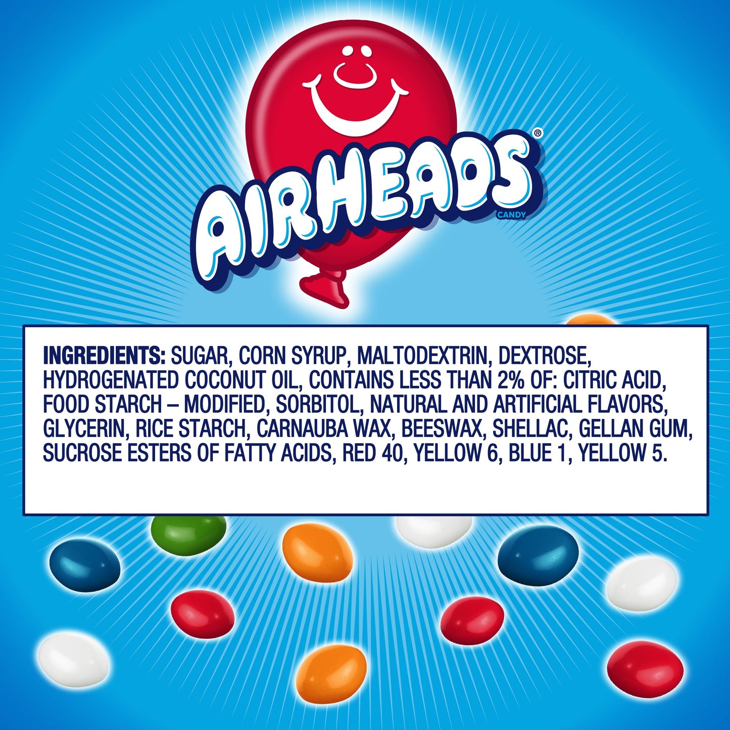 Airheads Candy Bites, Chewy Candy Bags, Assorted Fruit Flavors Naturally and Artificially Flavored, 2 Ounces (18-Pack)