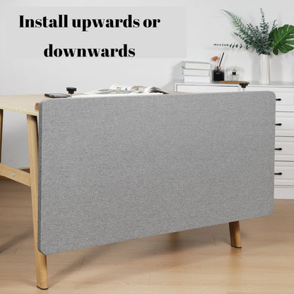 Desk Privacy Panel 24" x 48" Table Privacy Panel Acoustic Partition Noise Visual Isolate Table Divider Panel with Clamp for Student Study Reception Area Office Library(24" x 48")