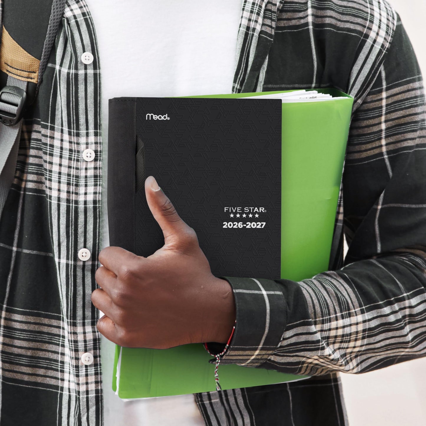 Five Star Planner 2026-2027 Weekly & Monthly Academic 12-Month July-June Advance Student Planner + Study App, 5-1/2" x 8-1/2", Black (CAW45905)
