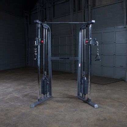 Body-Solid Powerline (PFT100) Cable Crossover Exercise Machine for Home & Commercial Gym, Functional Training Center with Dual 160lbs. Weights Stack for Cable Workout