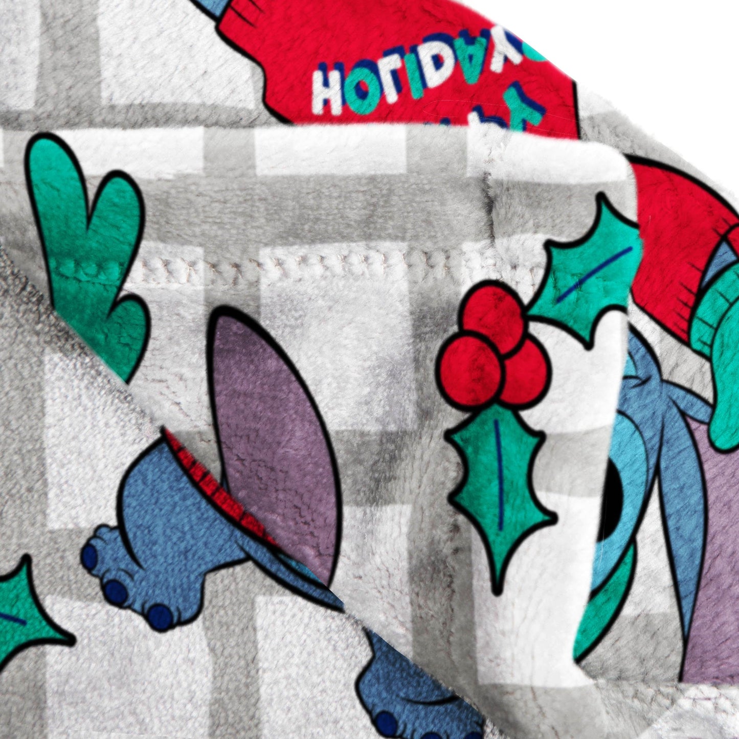 Jay Franco Kids Christmas Plush Throw Blanket – 40 x 50 Inch Soft & Cozy Fleece Throw for Holiday Bedroom & Couch Décor, Official Licensed Product, Multi - Stitch
