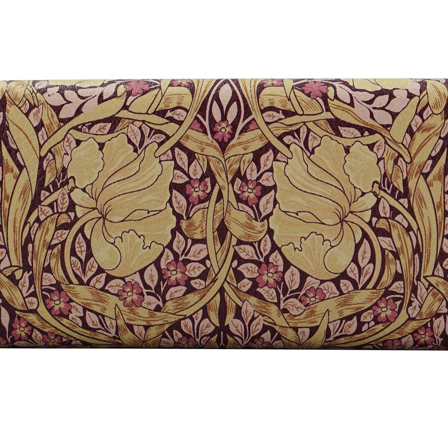 Half Moon Bay Pimpernel by ACS William Morris 6.5 x 2.76 x 1.65 Inch Ivory and Blush Rose Pink PU Leather with Microfiber Cloth Hard Cover Hinged Eyeglass Case