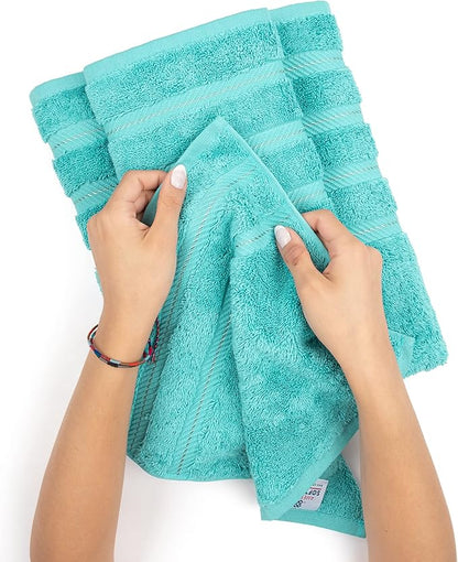 American Soft Linen Premium 3 Piece Towel Set, 1 Bath Towel 1 Hand Towel 1