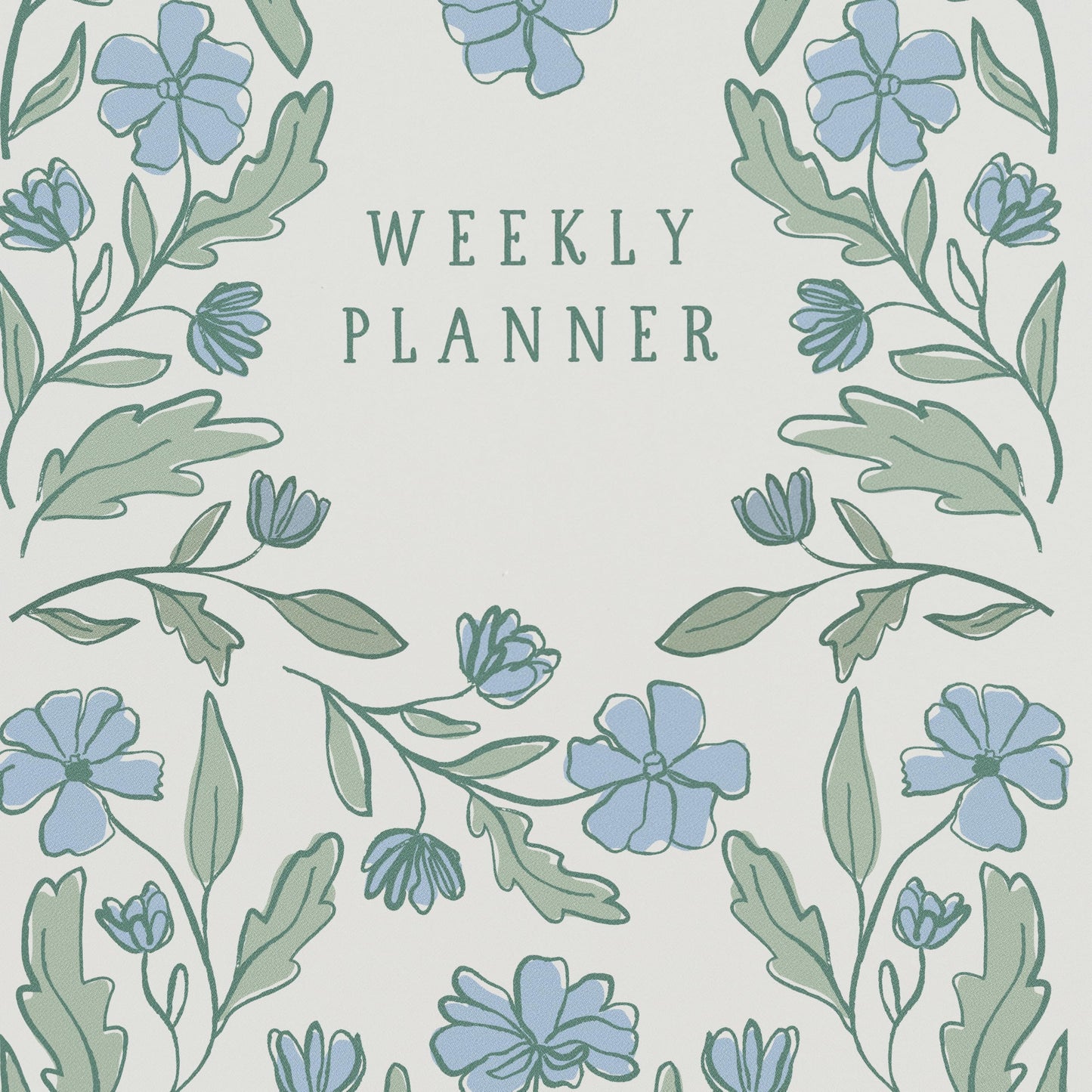 Minted Botanical 2026 Weekly & Monthly Undated Planner, 5.5" x 8.5" Floral Spiral Bound Planner Notebook for School, Work, 132 Pages, Undated Monthly & Weekly Layouts with 2026–2027 Reference Calendar