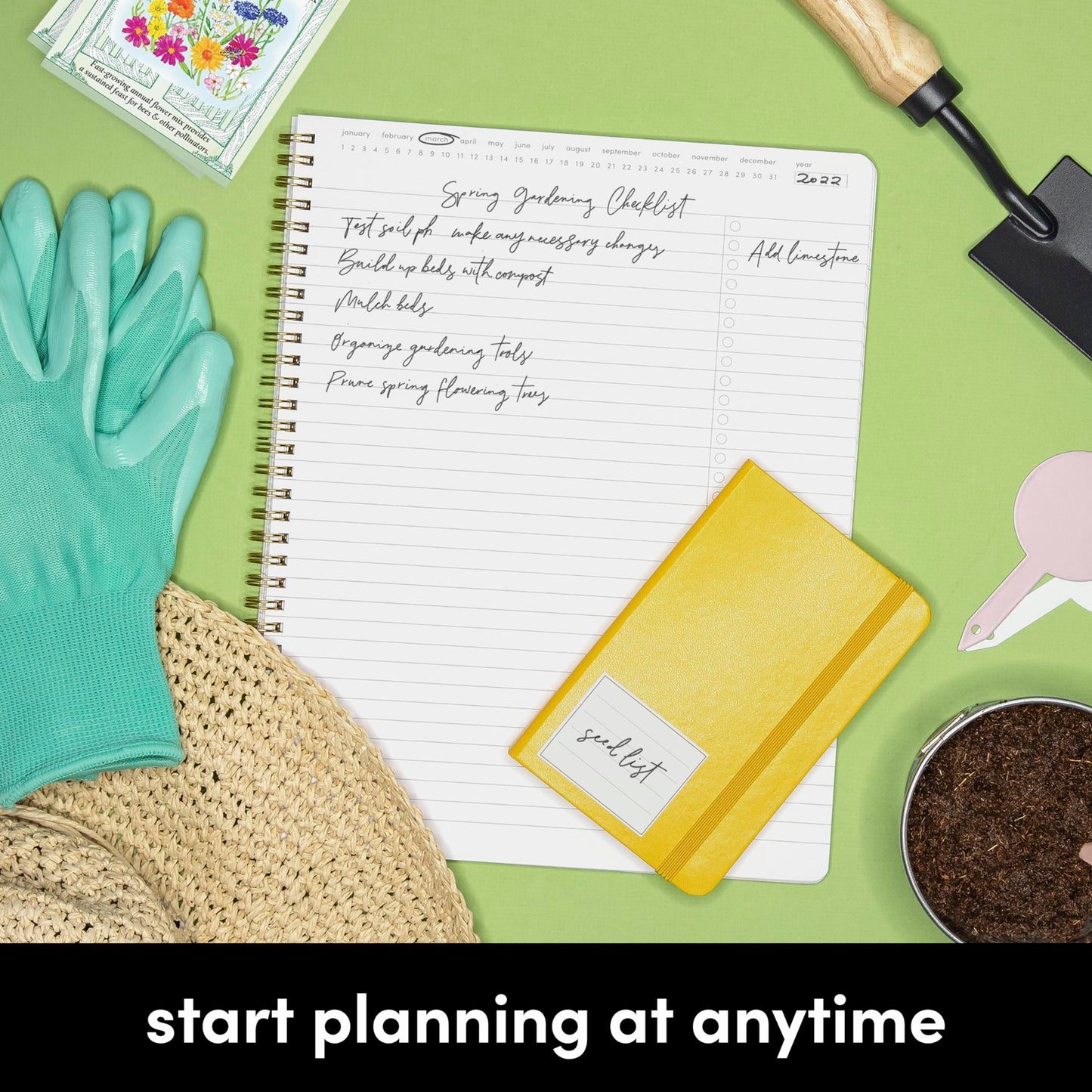 PAPERAGE Undated Daily Planner & To Do List Notepad (Lavender), 8.5 in x 11 in, Spiral Bound Planner Notebook for Work, School or Home, 104 Lined Pages With Date Tracker for Plans & Notes